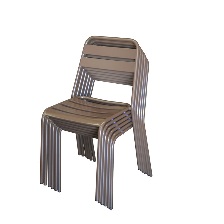 DHC Furniture Stackable Patio Chair Wayfair